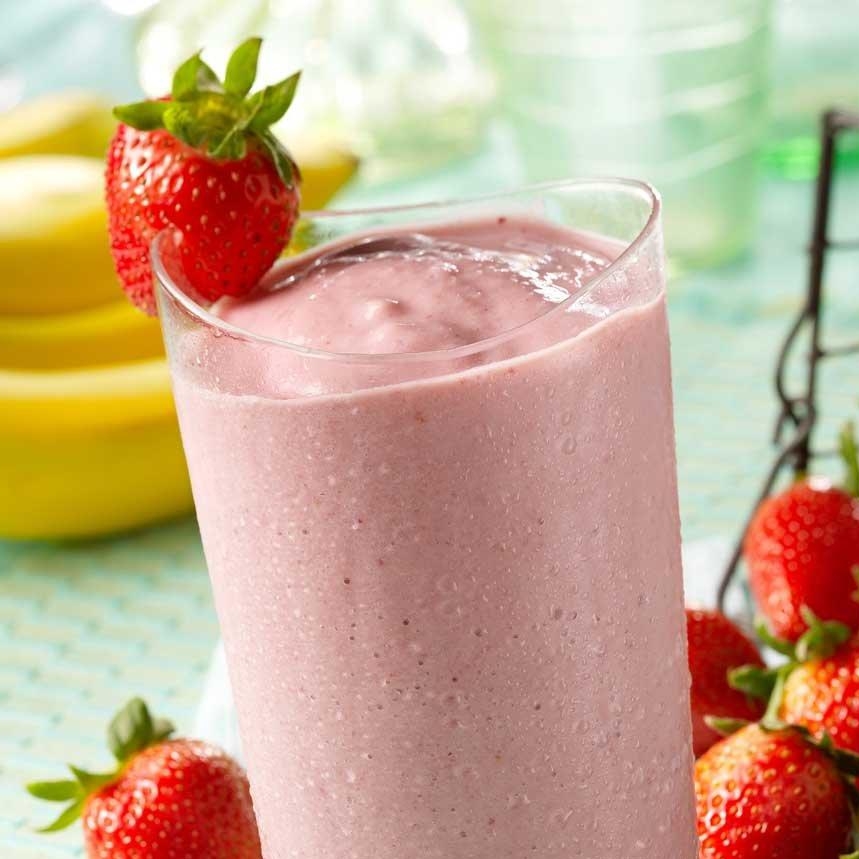 Licuado de Banana y Frutilla
